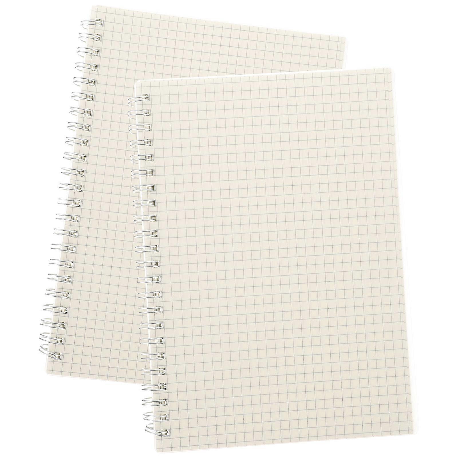 Graph Paper Notebook 2Pcs White Paper Notepad for Home Use