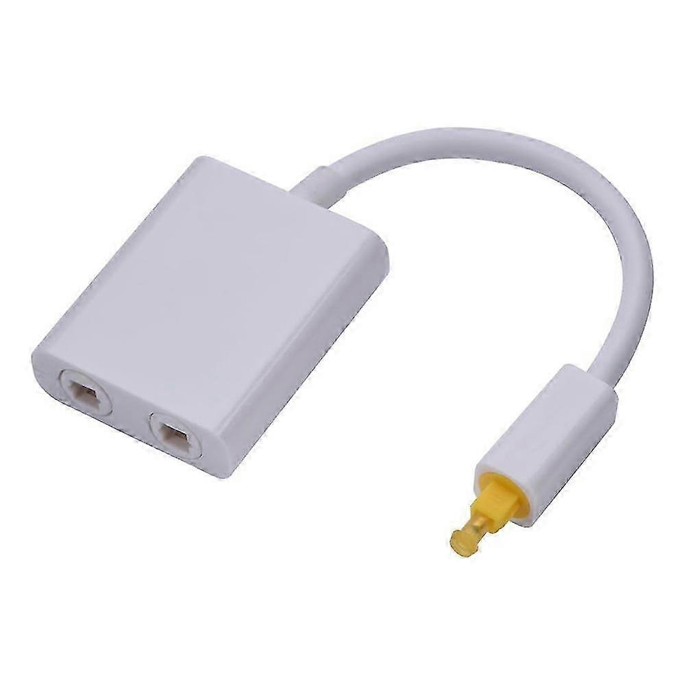 Digital SPDIF Optical Audio Splitter 2 Way Toslink Splitter Adapter SZRH A-J