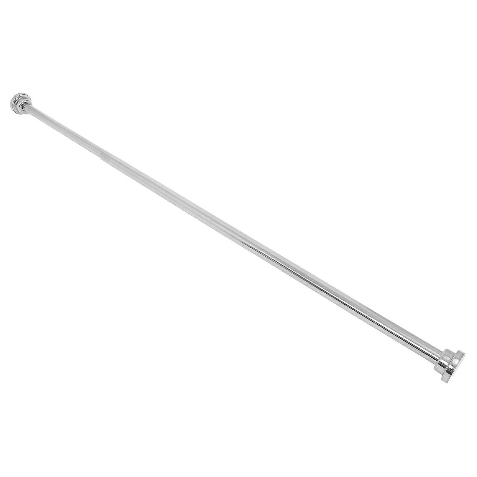 Spring Tension Rod Silver Easy Installation Clothes Drying Rod for Home
