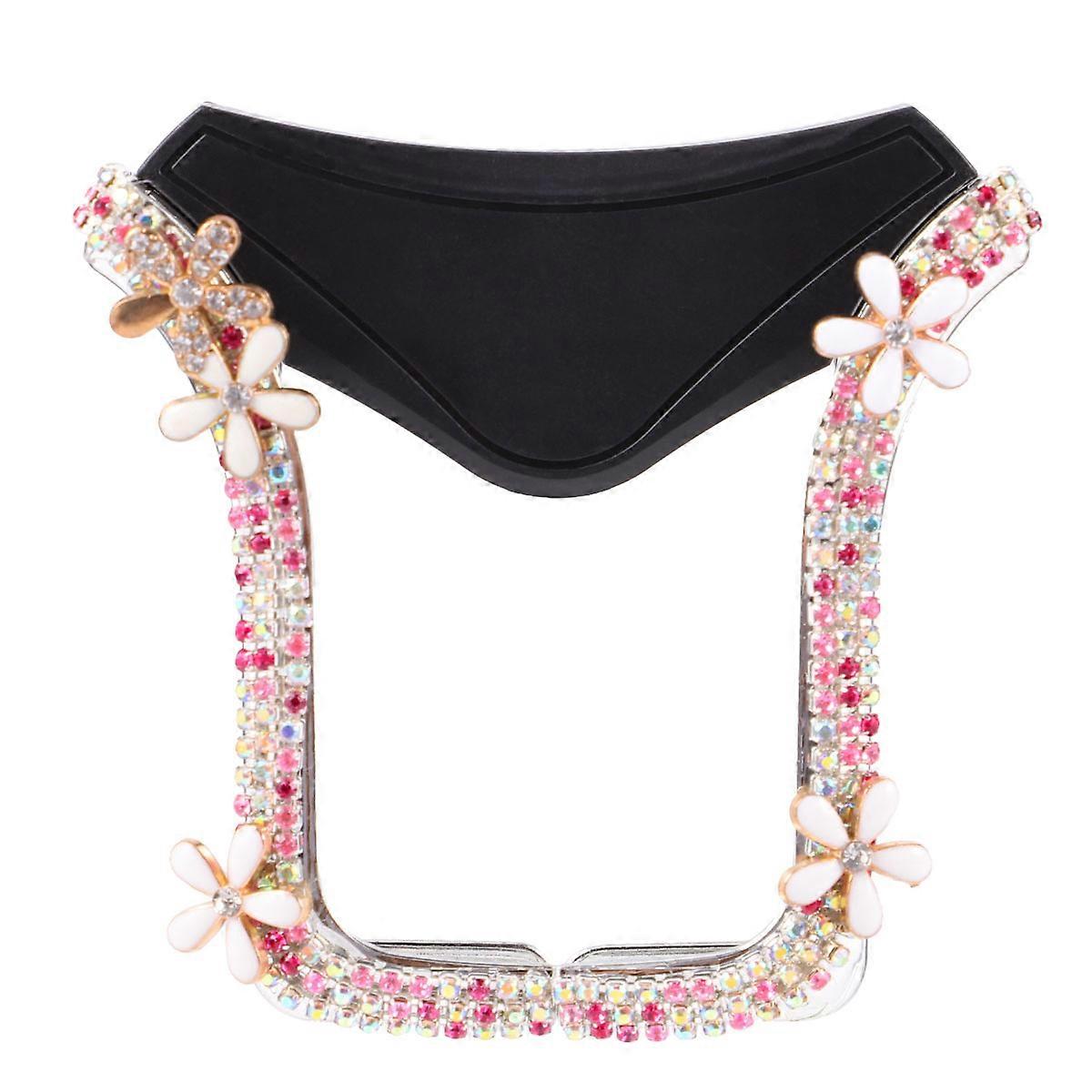 Phone Cradle for Car Navigation Support Driving U-Shaped Crystal Black 1Set