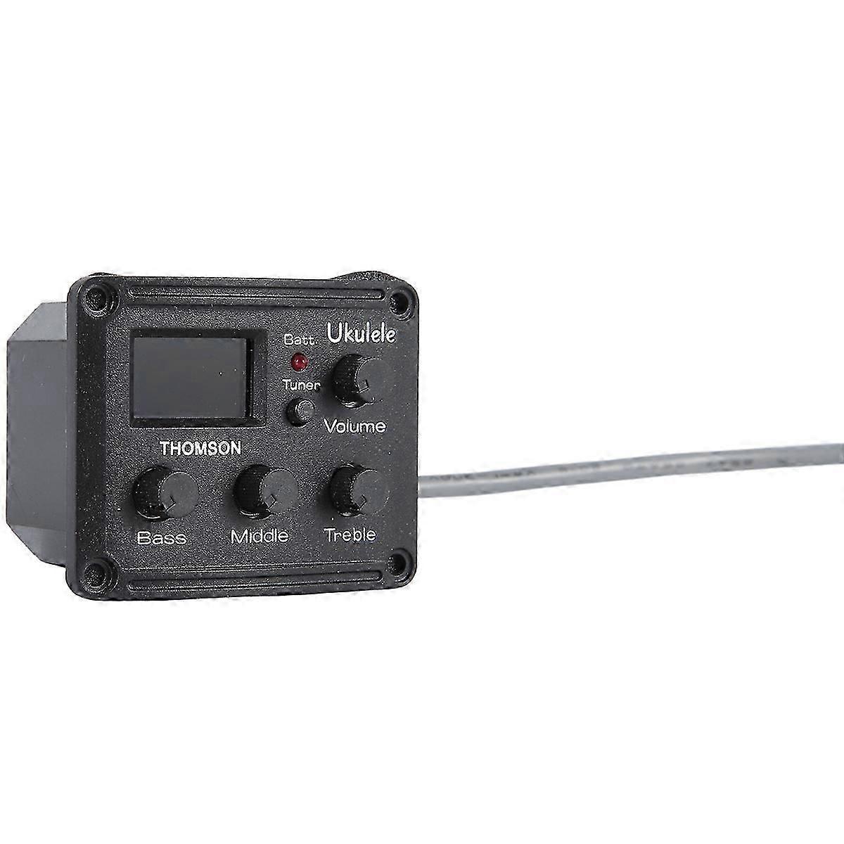 Ukelele Uke Piezo Pickup Preamp 3-Band EQ Equalizer Tuner System with LCD Display
