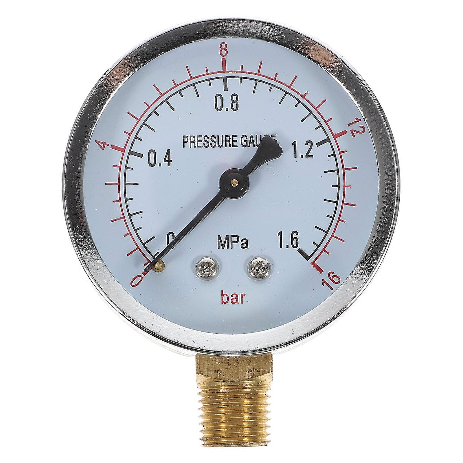 Small Air Pressure Gauge Practical For Chemical Industry Clear Scale Display 1Set