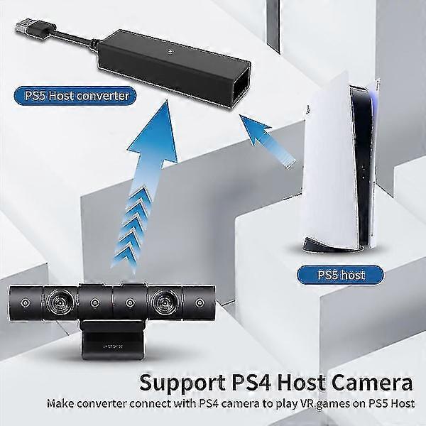 VR camera adapter for PS5 console Host converter Ps4 VR adapter cable USB 3.0 Male To Female Ps4 Host Camera VR game Ps4 VR To Ps5 Converter (huali)