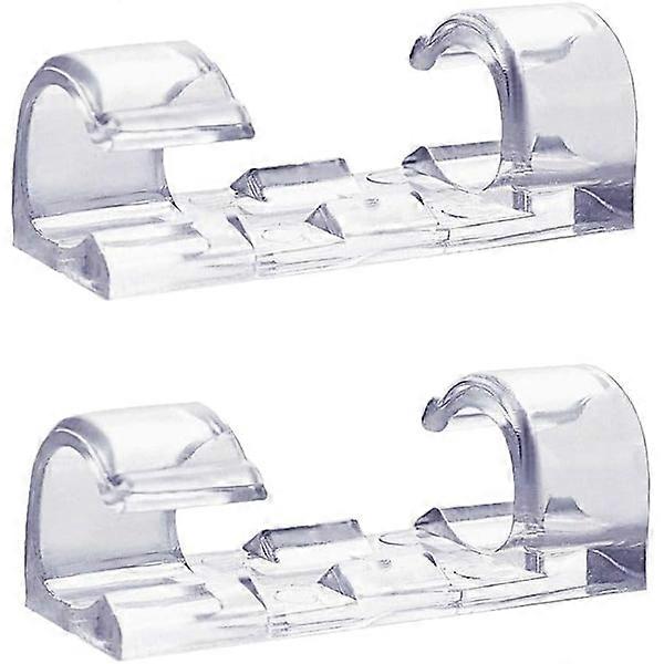 64pcs Cable Clips, Transparent, Strong Self-adhesive Cable Clips