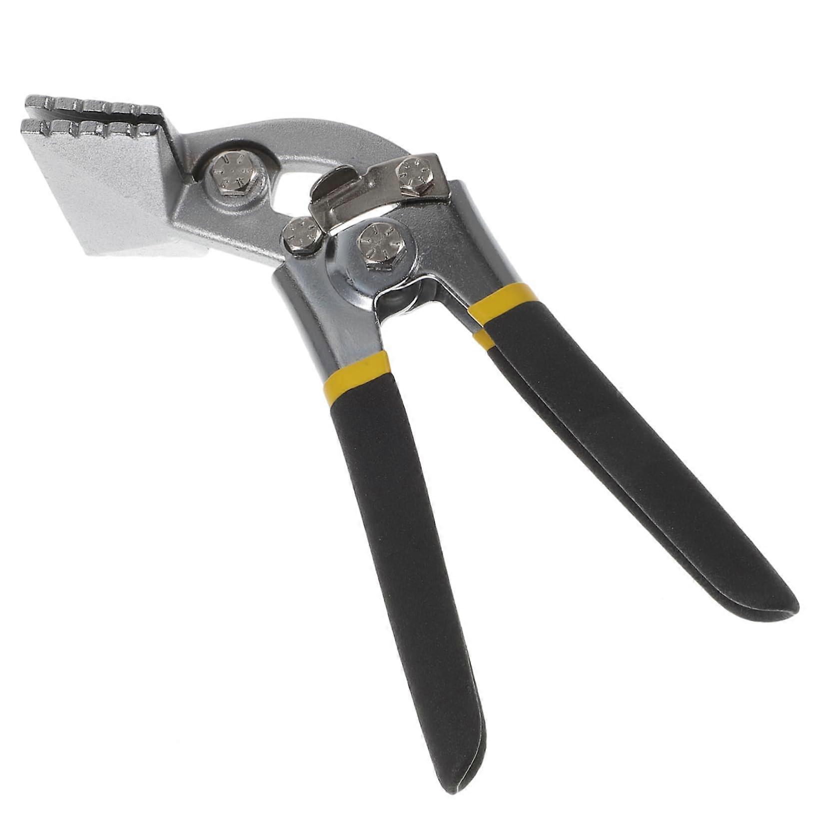 Biegezange für Metall - Handseamer Werkzeug mit Formrand für Präzises Biegen von Metallplatten, Leichtes Design, Rutschfester Griff