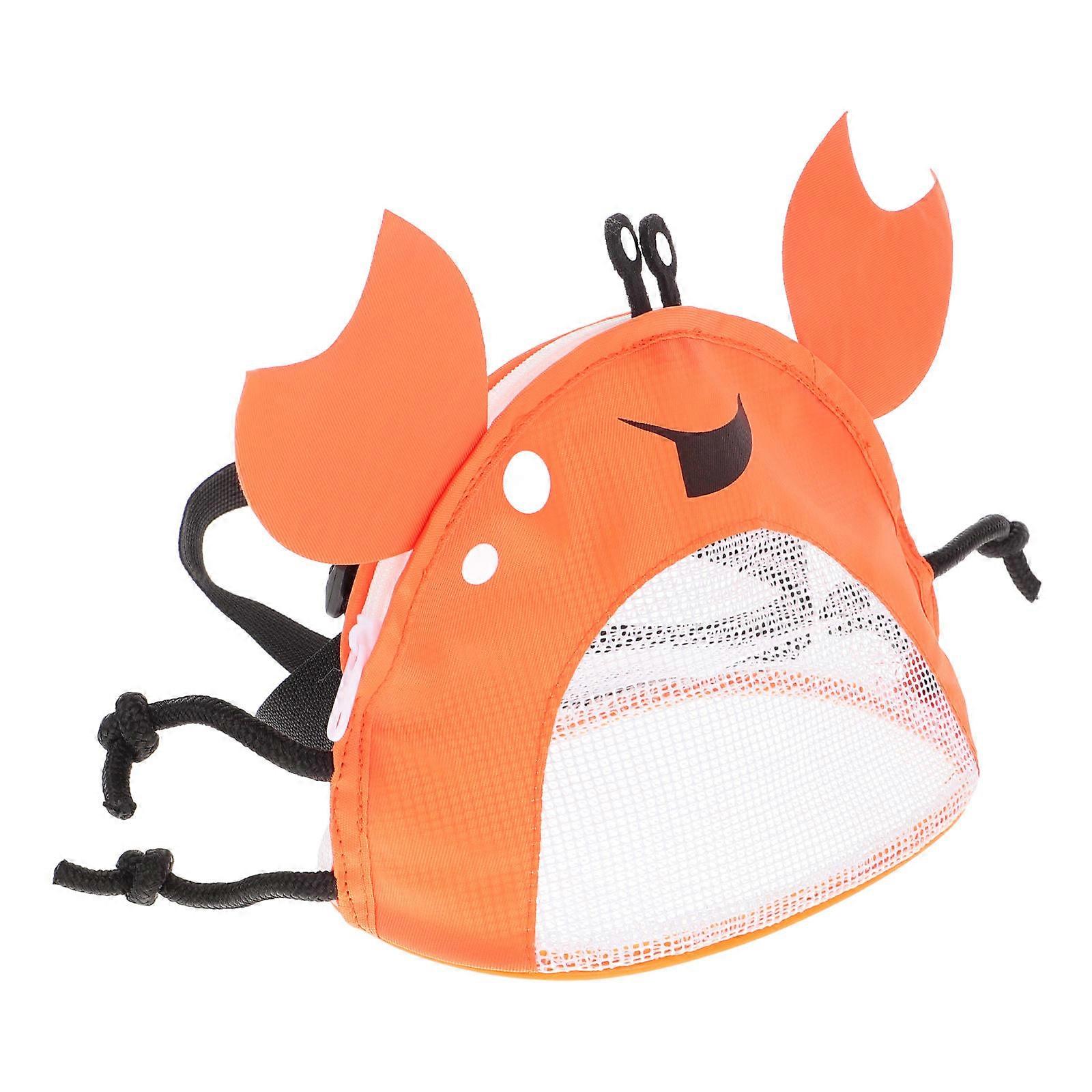 Crab Design Mesh Beach Bag for Toys with Durable Oxford Cloth