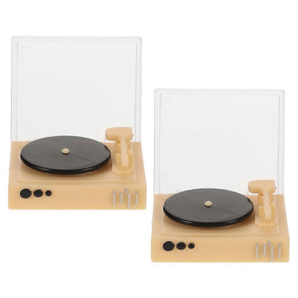 2pcs Scale Dollhouse Furniture Set for Bedroom & Living Room Decor – Ideal for Miniature Enthusiasts