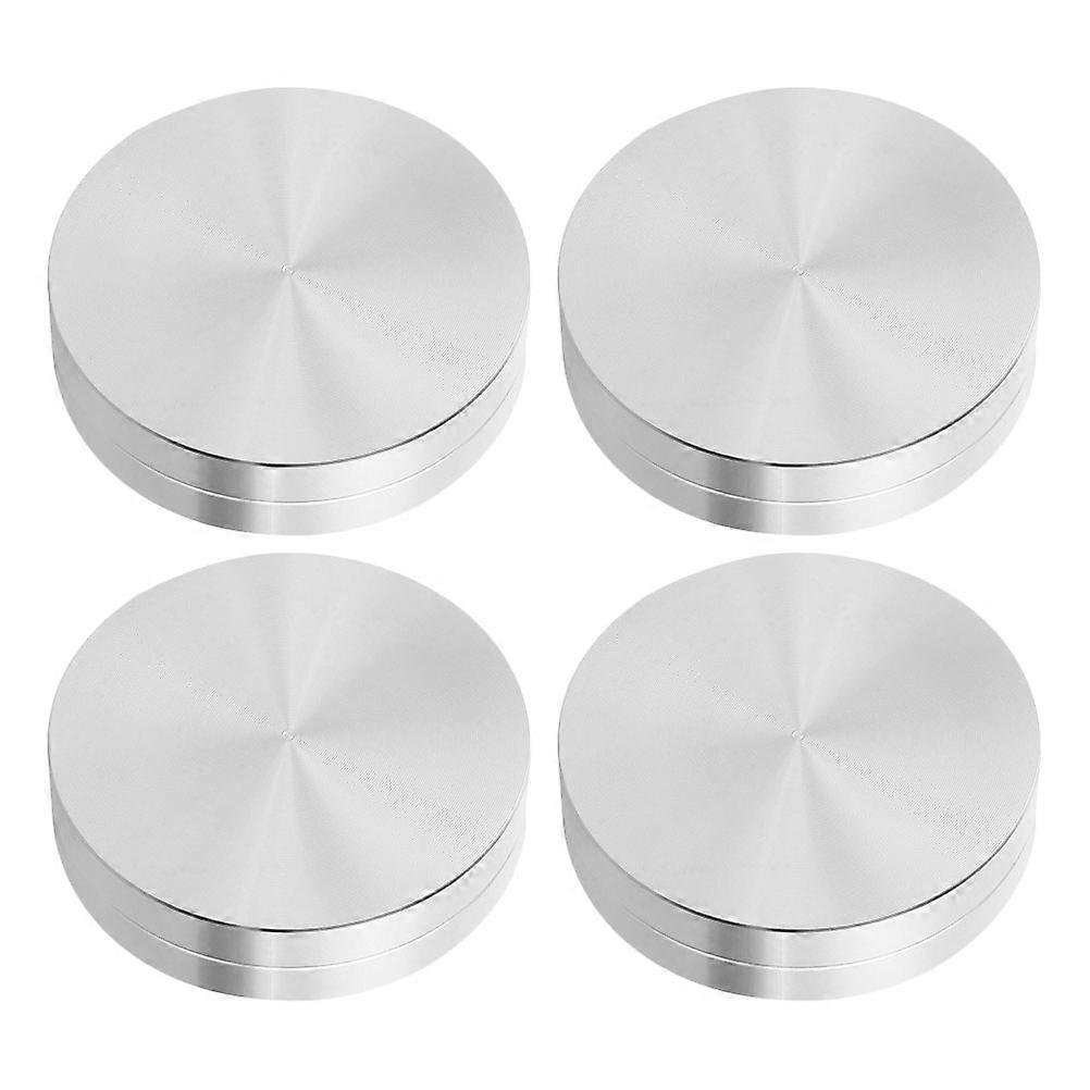 Cake Decorating Turntable Aluminum Alloy For Professional Bakers And Home Enthusiasts 4Pcs Rotating Base
