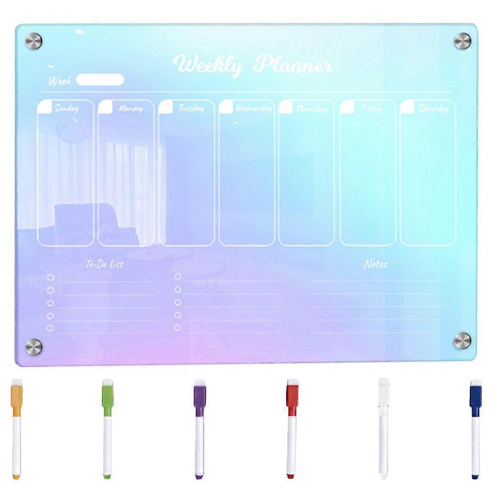 Magnetic Board House To Do Board Rectangular Use Acrylic Material 1Set