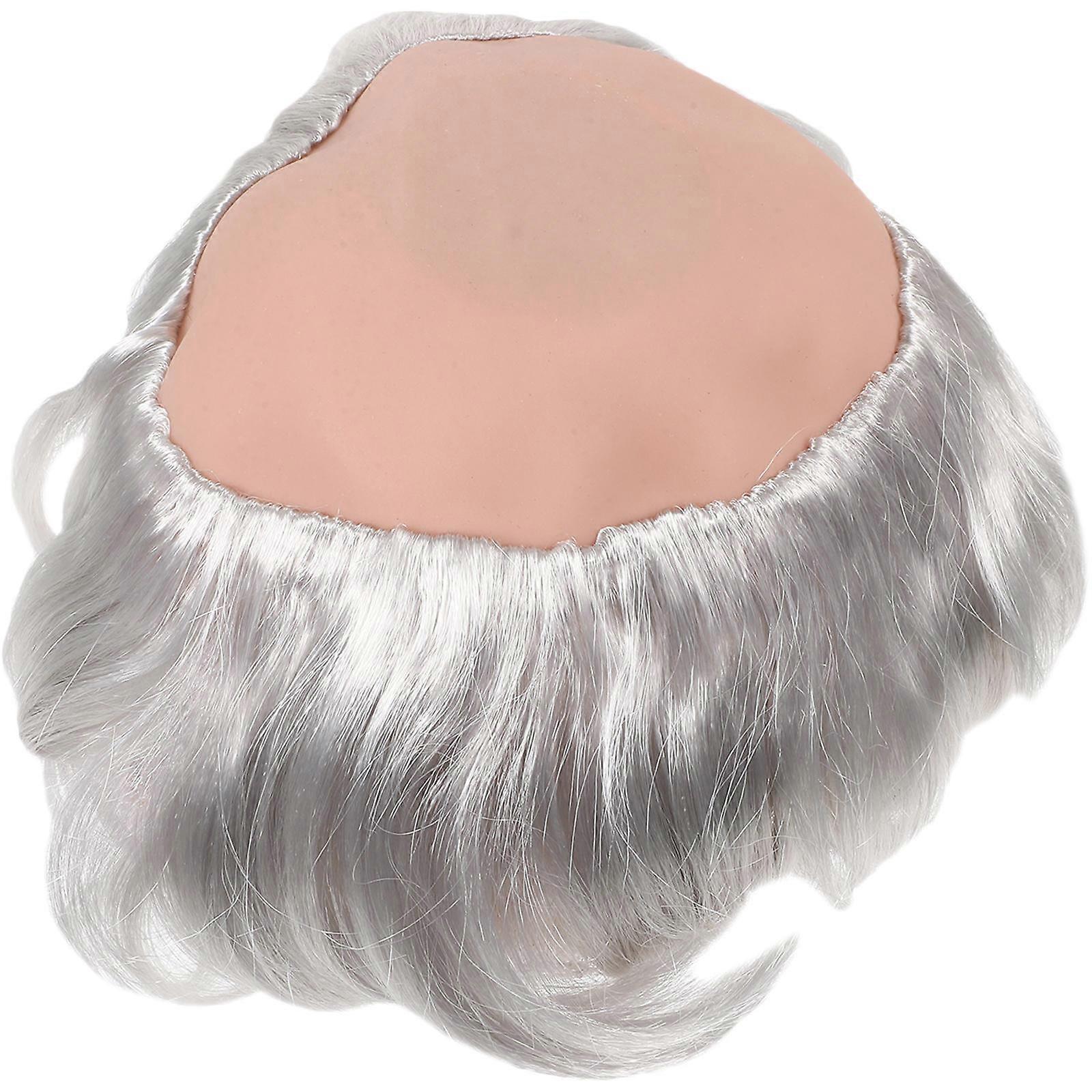Bald Wig for Men – Halloween Costume Accessory, Mediterranean Style for Cosplay, Masquerade & Stage Performance