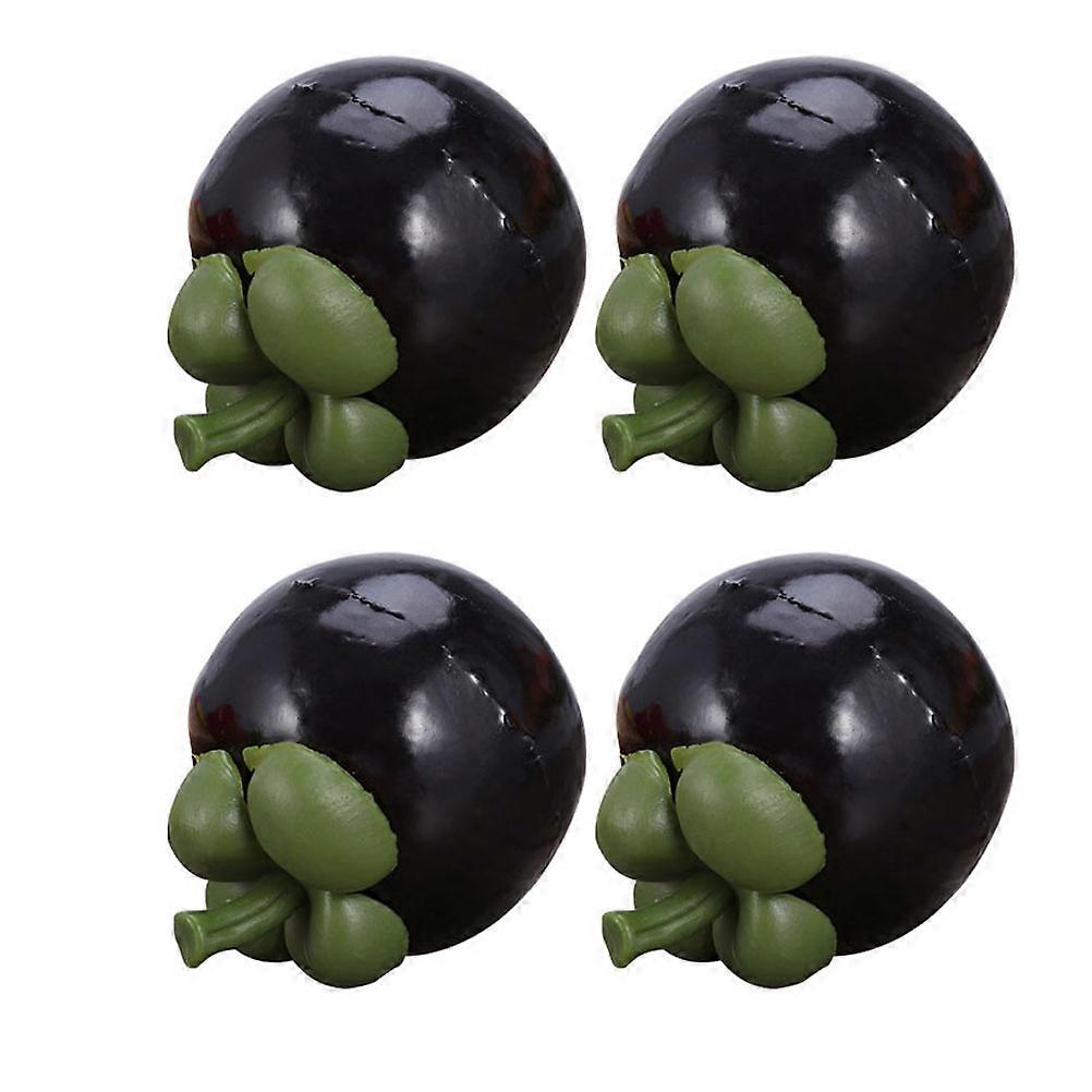 Plastic Fruit Decor 4Pcs Realistic Design Ideal For General Users In Photography And Party Decorations With Material