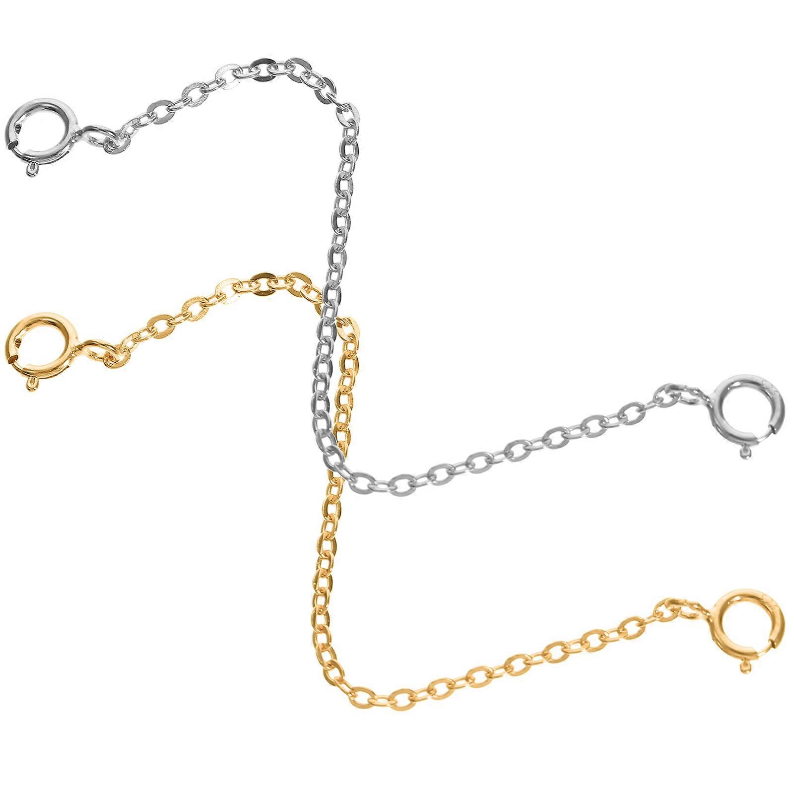 2pcs DIY Extender Chains for Bracelets Making Jewelry Chains Material
