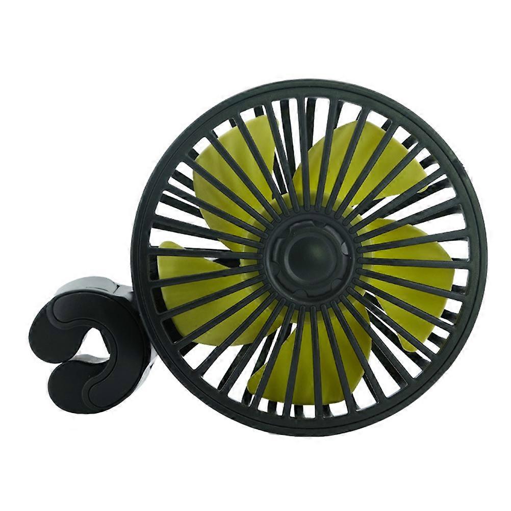 10.4x10.4x11.15cm Clip-On Electric Car Fan For Car Accessories With Adjustable 1Pcs