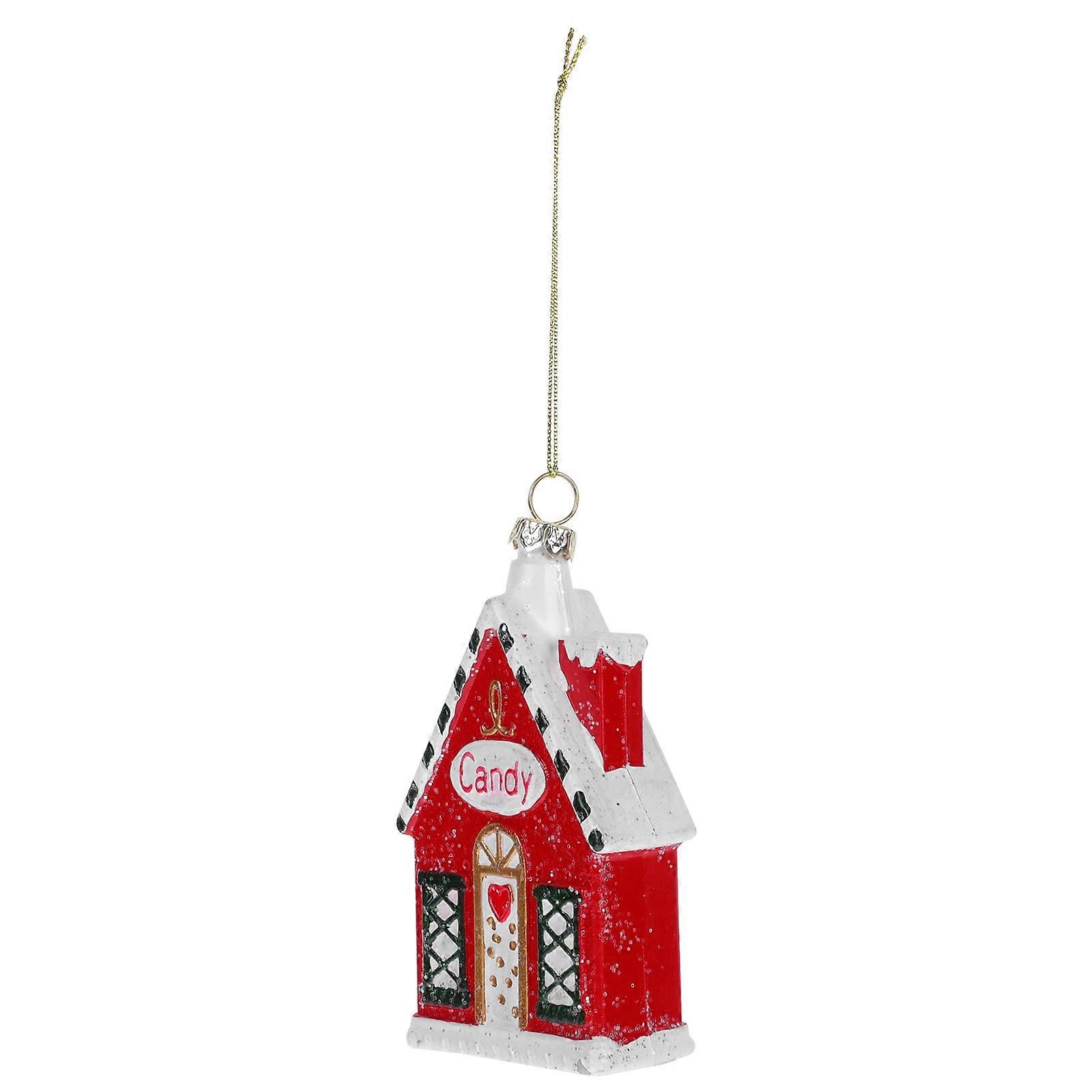 Christmas Tree Pendant for Decoration with Lovely Shape 1Pcs Red PVC