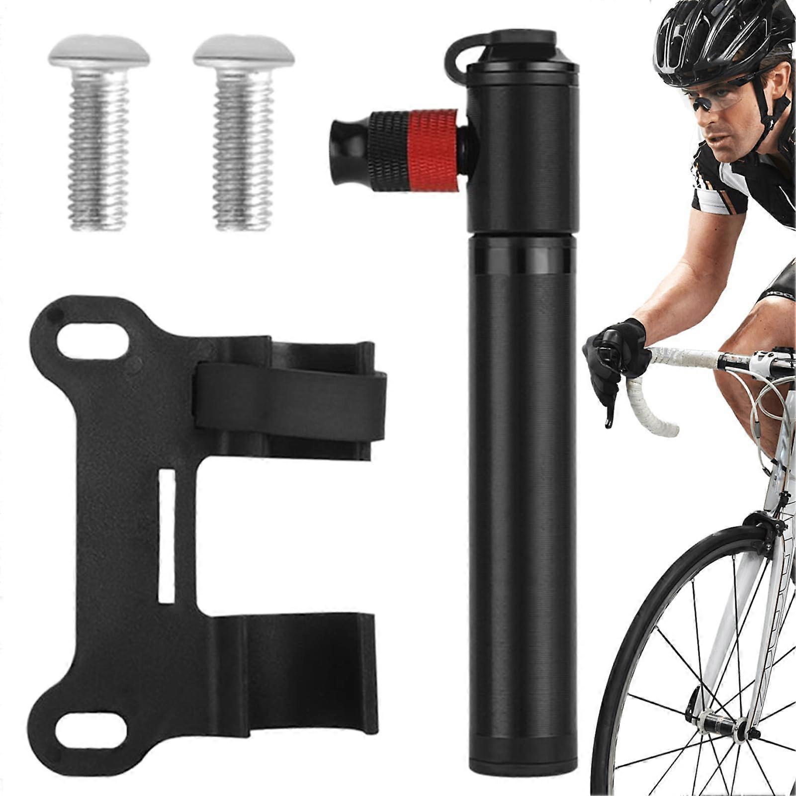 Portable Bicycle Pump | High-Pressure CO2 Inflator with Frame Mount Adapter for Mountain Bikes and Motorcycles