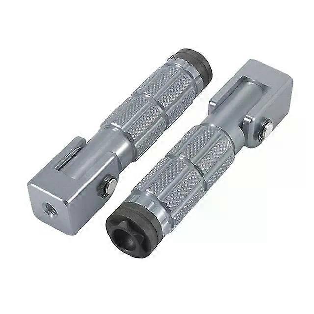 2Pcs M10 Motorcycle Foot Peg Front Rear Footrest Pedal Motorcycle Modification Accessories 90 Degree Fixed Folding Footpegs