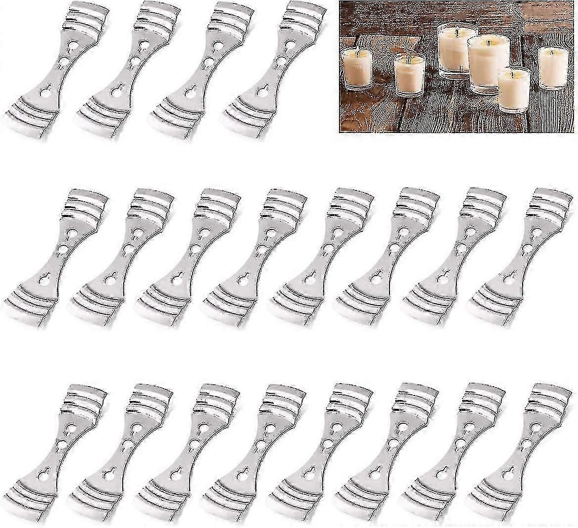 20pcs Metal Candle Wick Centering Device