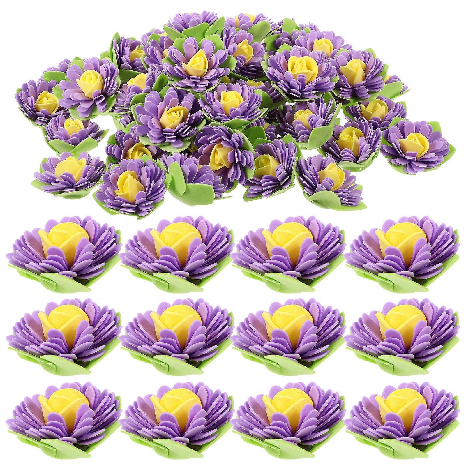 Purple Aromatherapy Flower Diffuser for Decoration Made of PE Safe and 50pcs