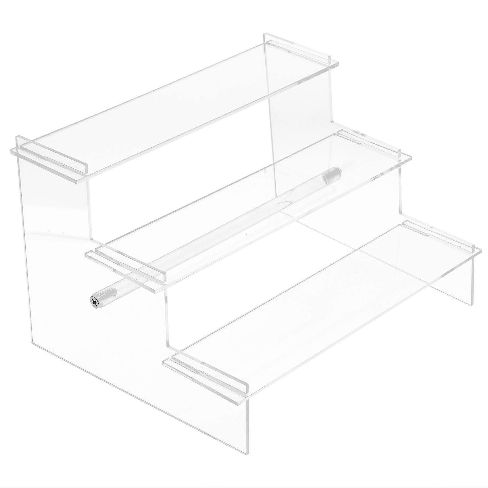 Clear Acrylic Multi Layer Display Stand for Lipstick, Perfume & Handcrafted Dolls – Sturdy Storage Rack for Home Decoration & Showcase
