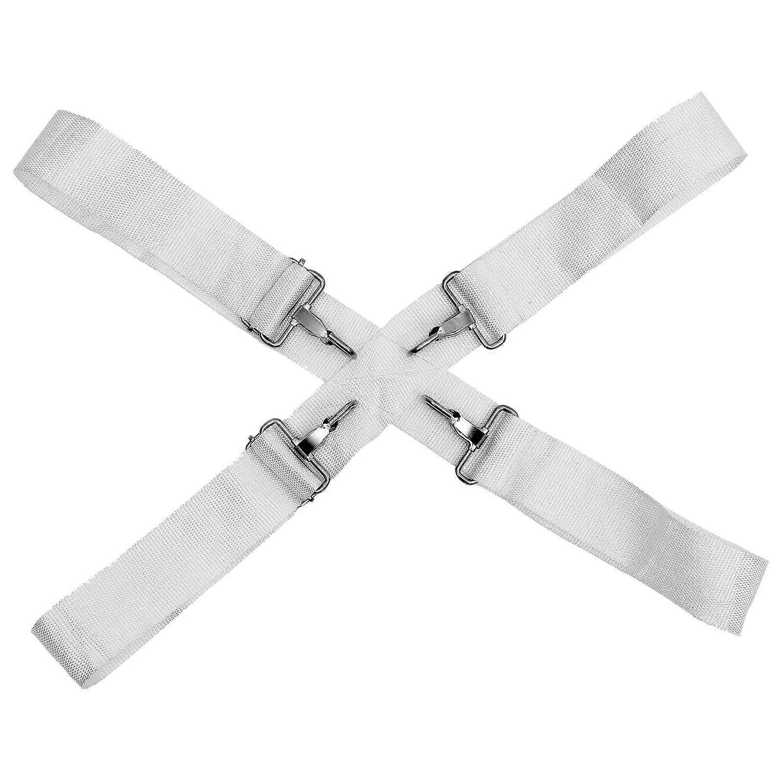 White Snare Drum Strap Replacement for Snare Drum Playing with Prevent Slipping Feature 1 Set