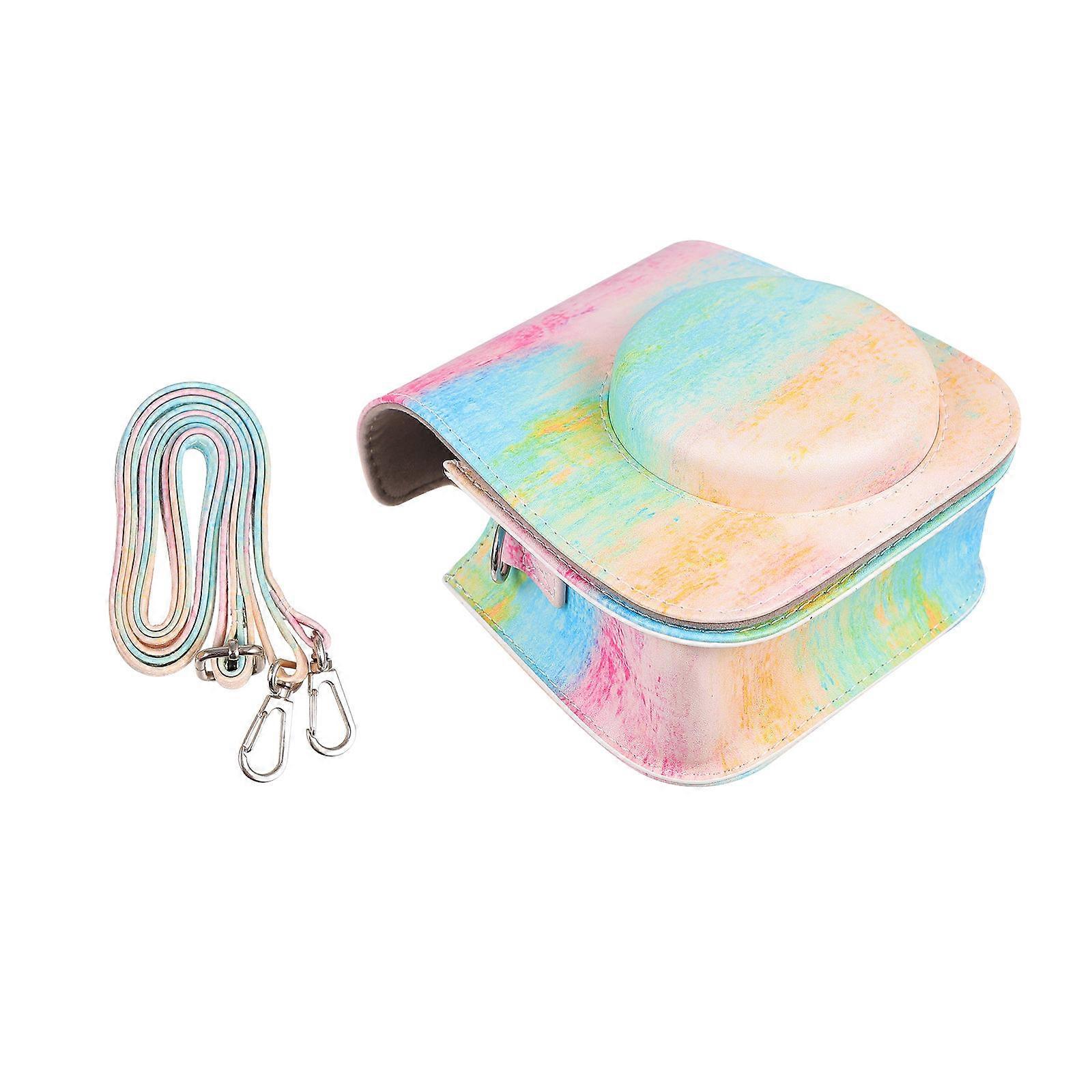 1Pc Multi Colored Instant Camera Pouch Compatible With Mini 11 9 8 Rectangular Shape For Beach Party And Shopping Use