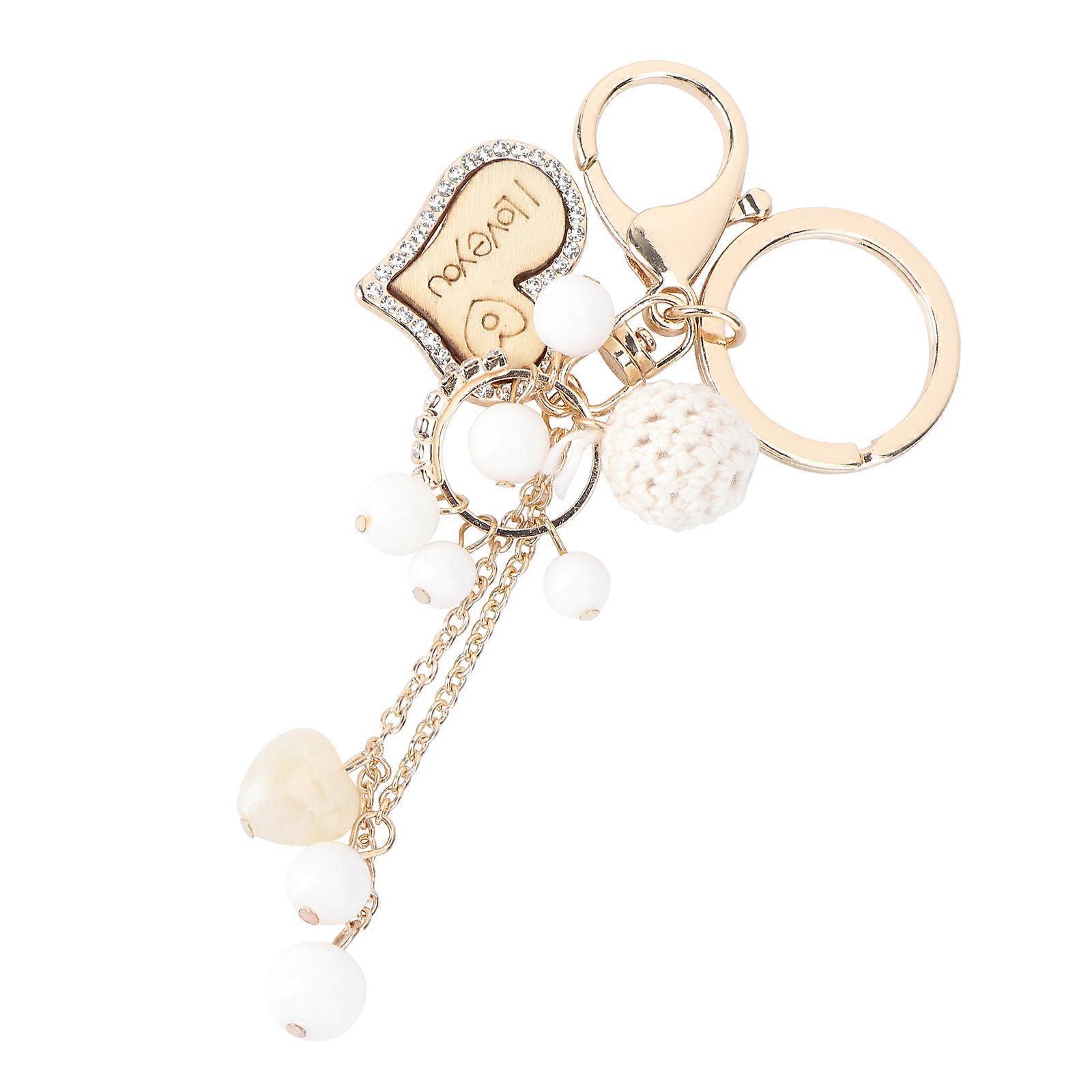 Alloy Key Chain with Lovely Heart Design for Decoration and Gifts Assorted Color