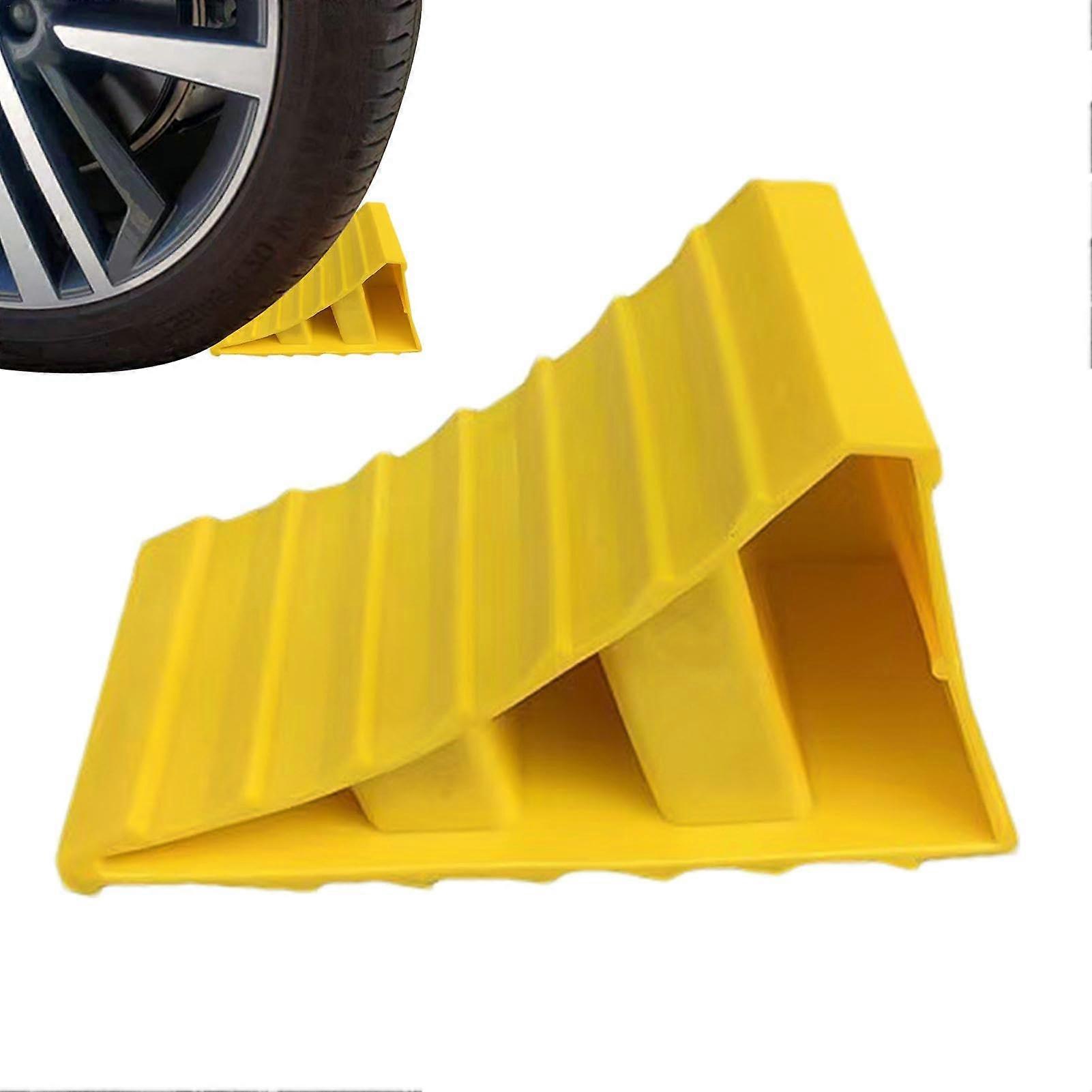 Wheel Chocks Non Slip Trailer Wedges for Trucks, Motorhomes, Prevents Rolling