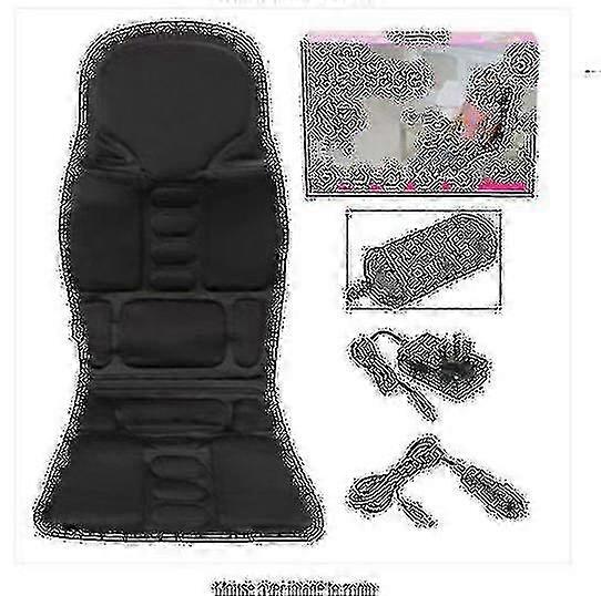Universal Car Seat Massage Pad 8 Vibration Modes Adjustable Back Massager Mat