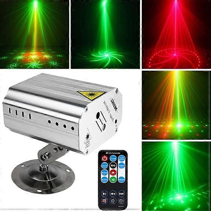 Voice Control Music Rhythm Light Flash LED Laser Projector Stage Lighting Effect for DJ Disco Club
