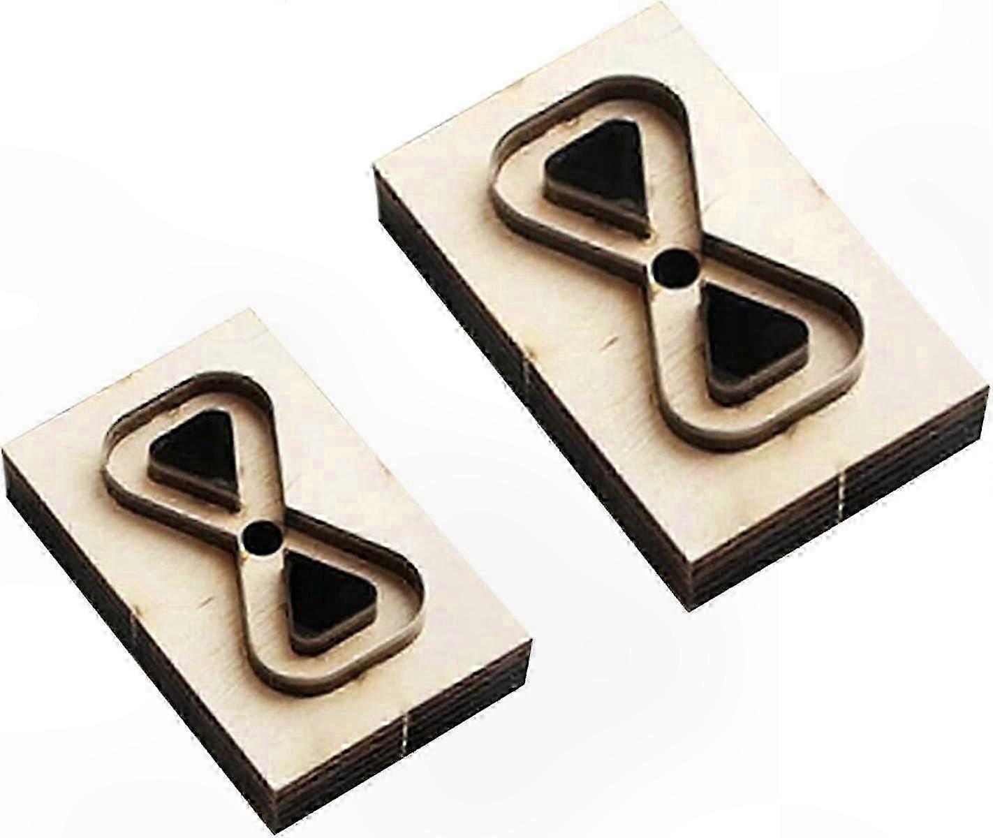 Wooden Embossing Die for Leather Crafting, Bow Shape Template for DIY Handmade Projects