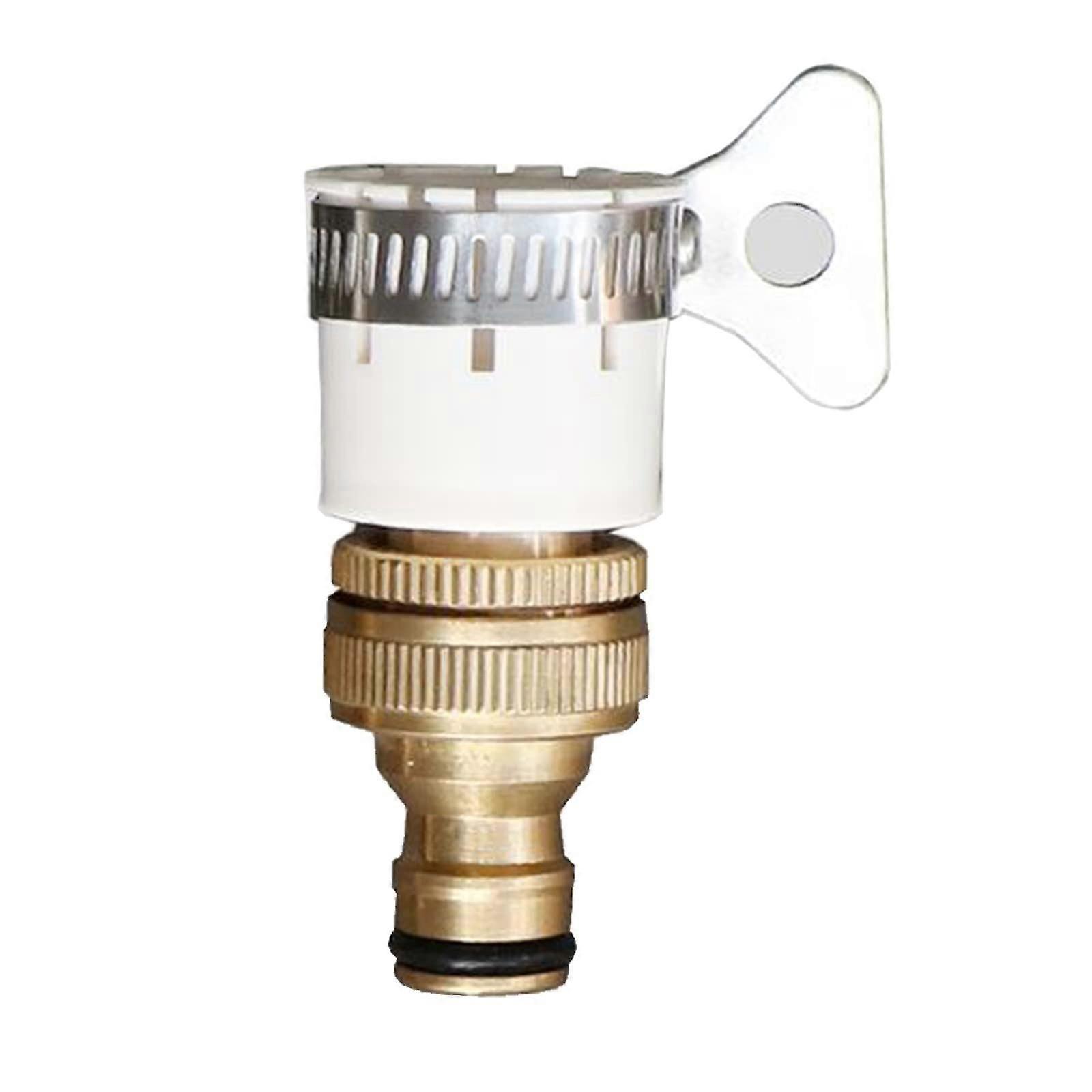 Connecteur de robinet mélangeur, connecteur de robinet de tuyau en laiton 1/2 pouce et 3/4 pouce 2-en-1 adaptateur de robinet femelle universel
