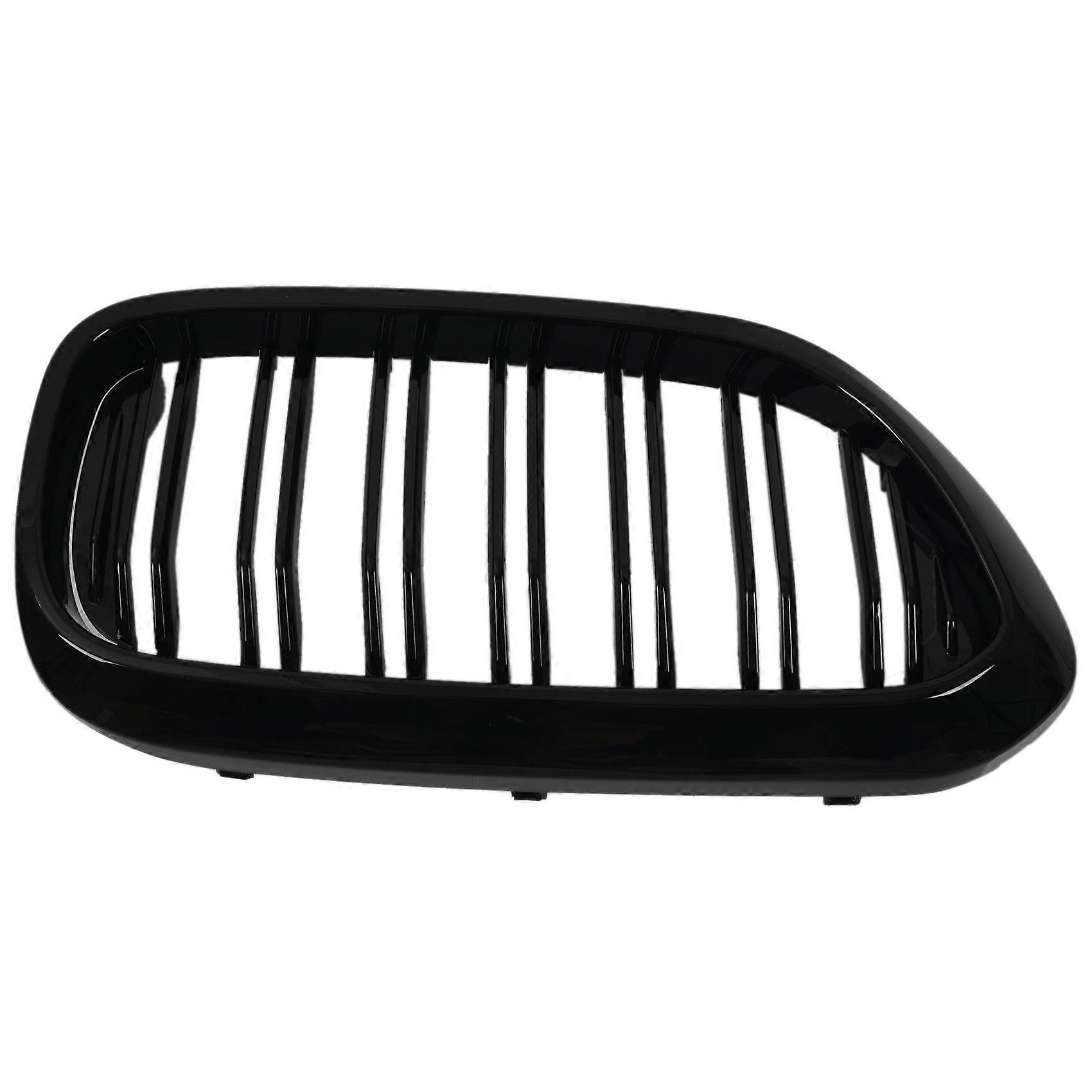 Front Bumper Kidney Grille Grill for G30 G31 G38 5 Series 525I 530I 540I 550I with M-Performance Black Double Line Kidney Grill (Gloss Black)