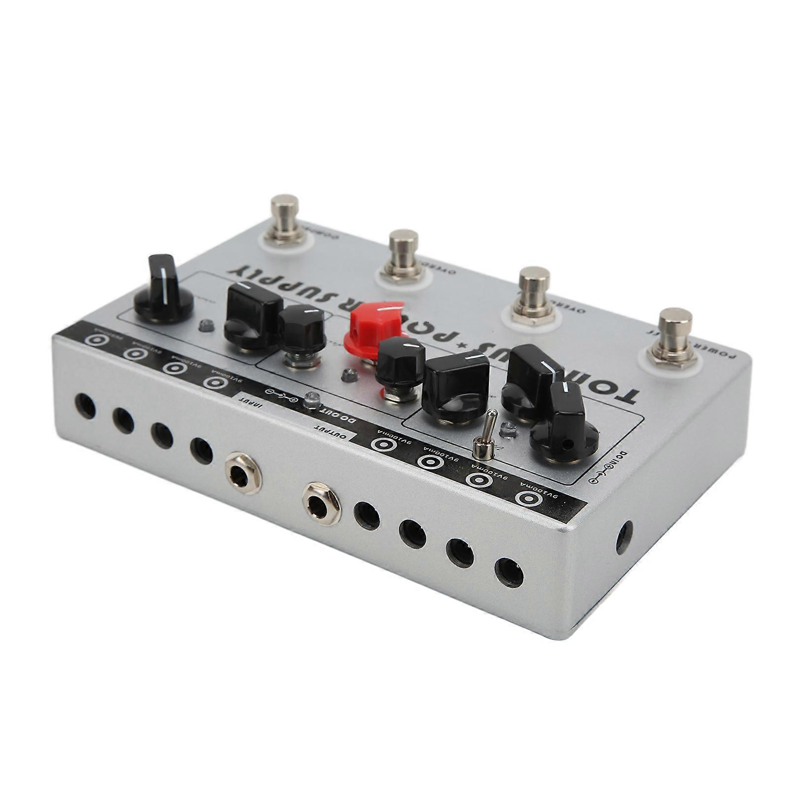 Multi Effect Processor Guitar Pedal Tone Bus 8 Output Silver DC 9V
