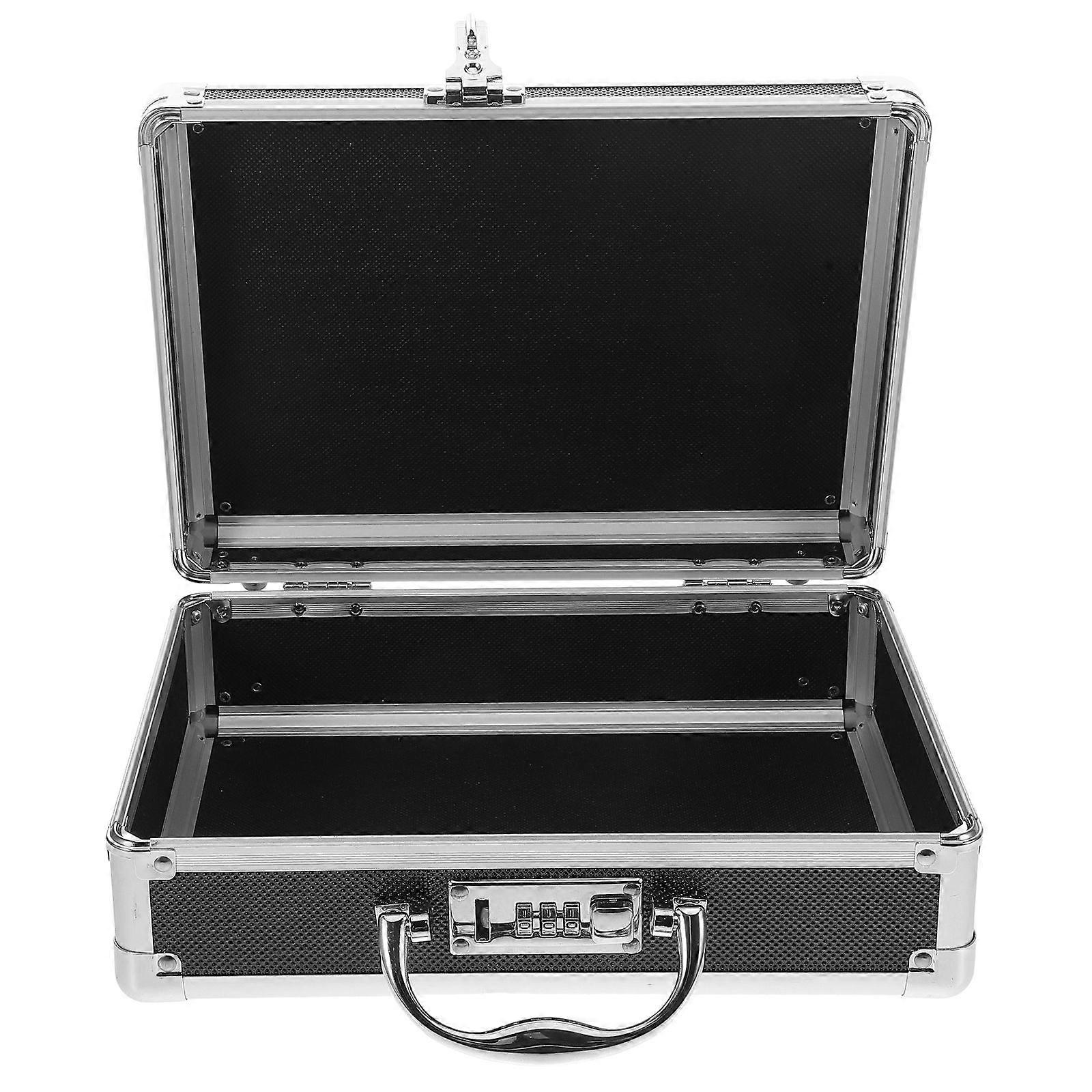 Aluminum Alloy Toolbox Organizer With Coded Lock Portable Tool Case For Home Use Metal Tool Box With Handle For Craftsman