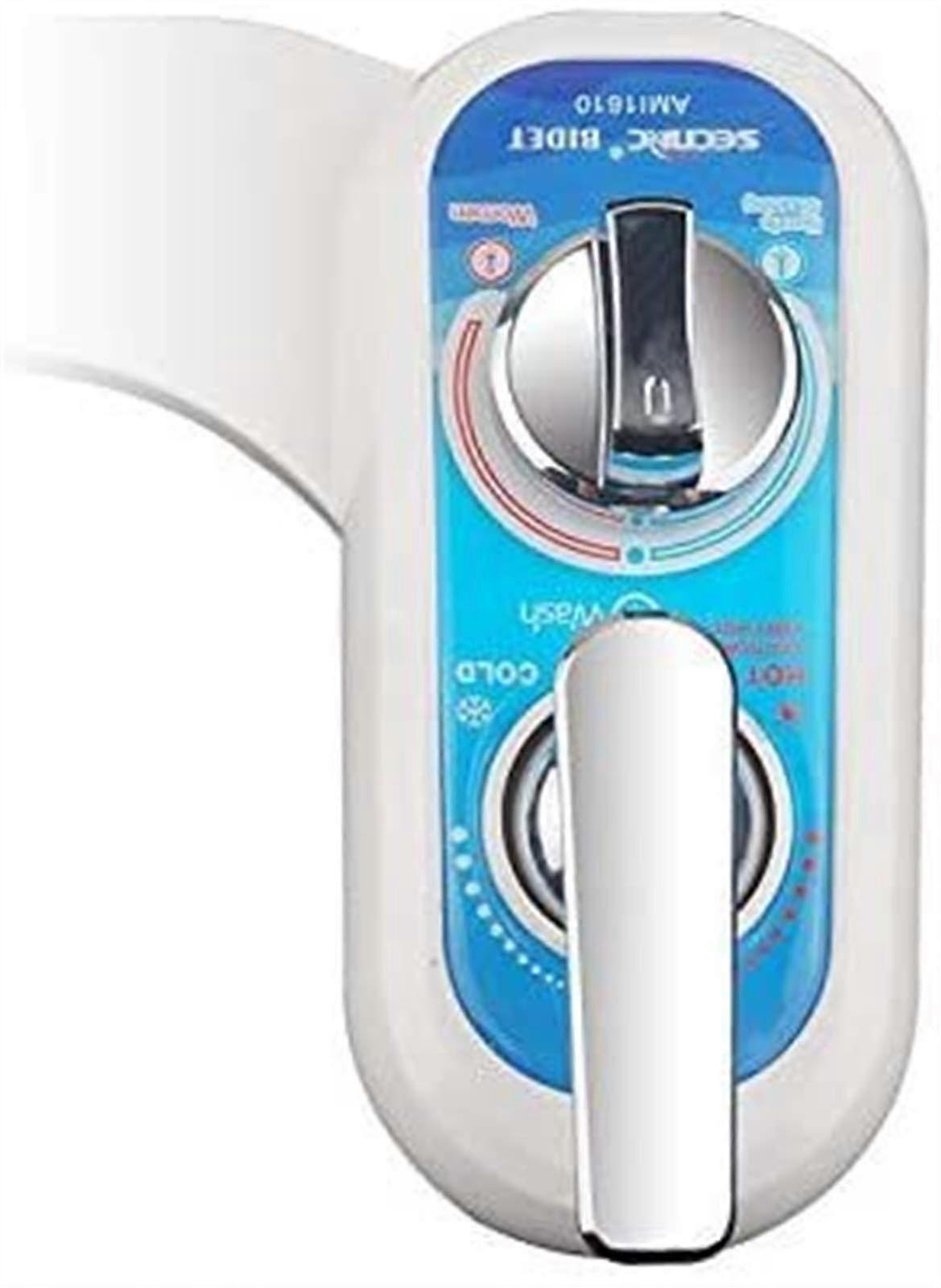 Toilet Bidet, Hot and Cold Water Bidet Toilet Attachment with SelfCleaning Double Nozzle for Feminine Hygiene and Intimate Washing