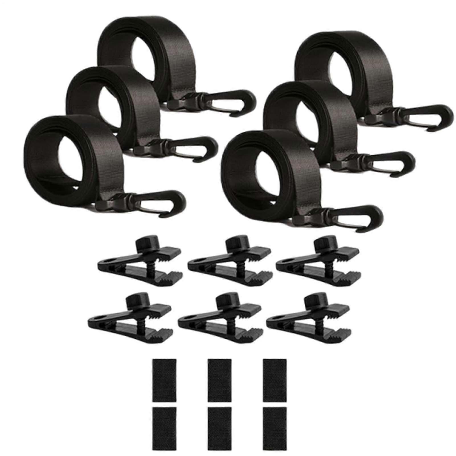 Pool Cover Straps for Reel Device Safety Set, Easy Installation for Professionals Beginners