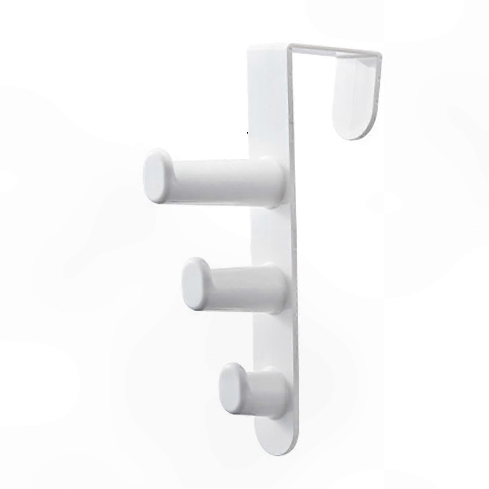 Over-the-Door Hooks, 3-Pack, No Drilling Required, Space-Saving Hanger for Clothes and Towels, Bedroom and Bathroom Organizer Solution