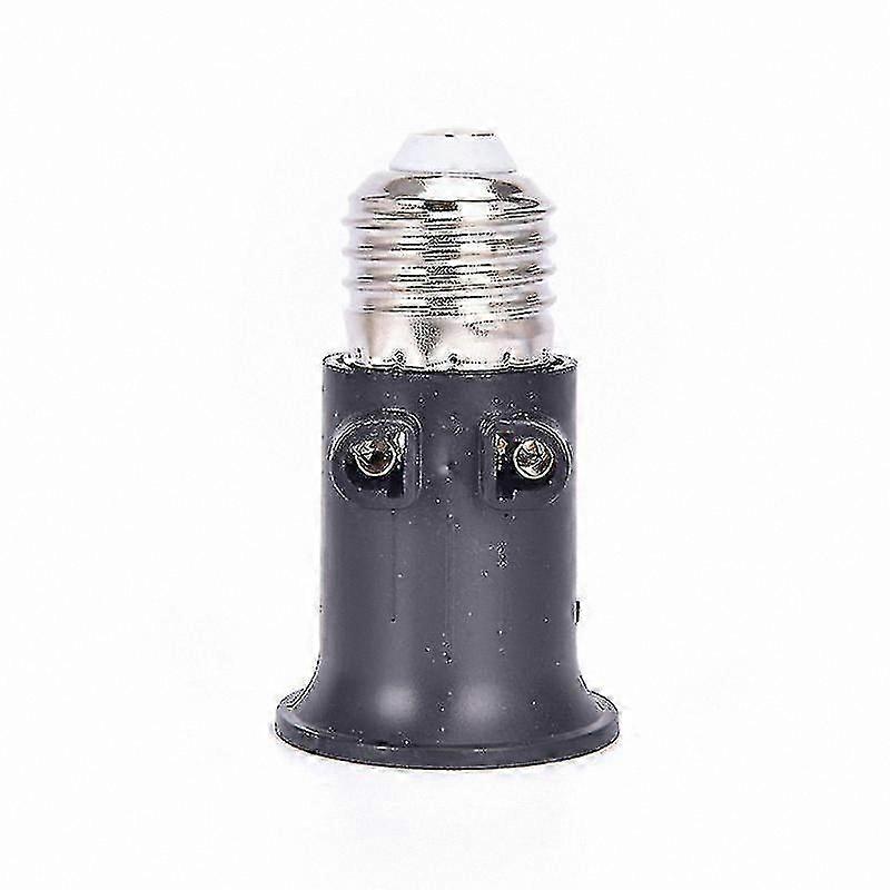 E27 Bulb Adapter with EU Plug, PBT Fireproof Lamp Holder Base Socket Conversion Kit