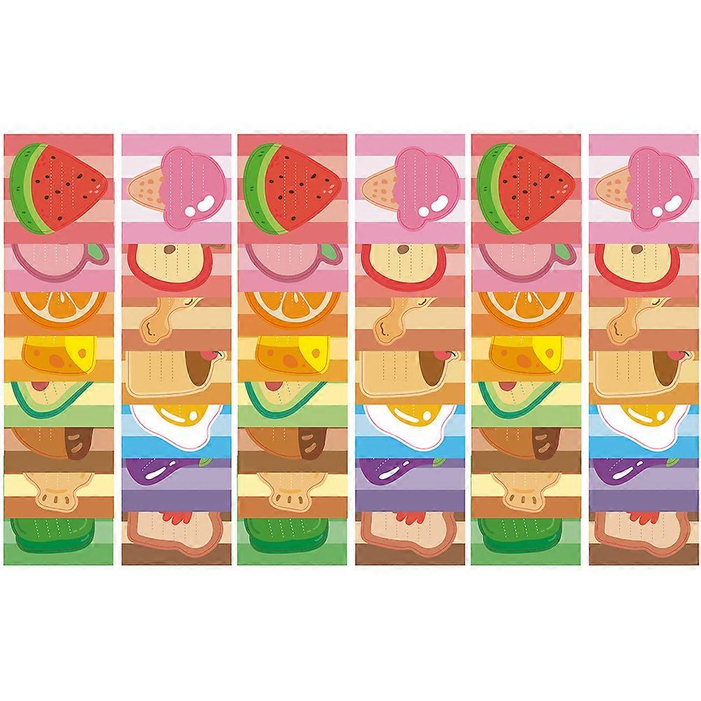 Memo Pads Cartoon Design for Documents Assorted Adhesive Paper Smooth Writing 3 Sets