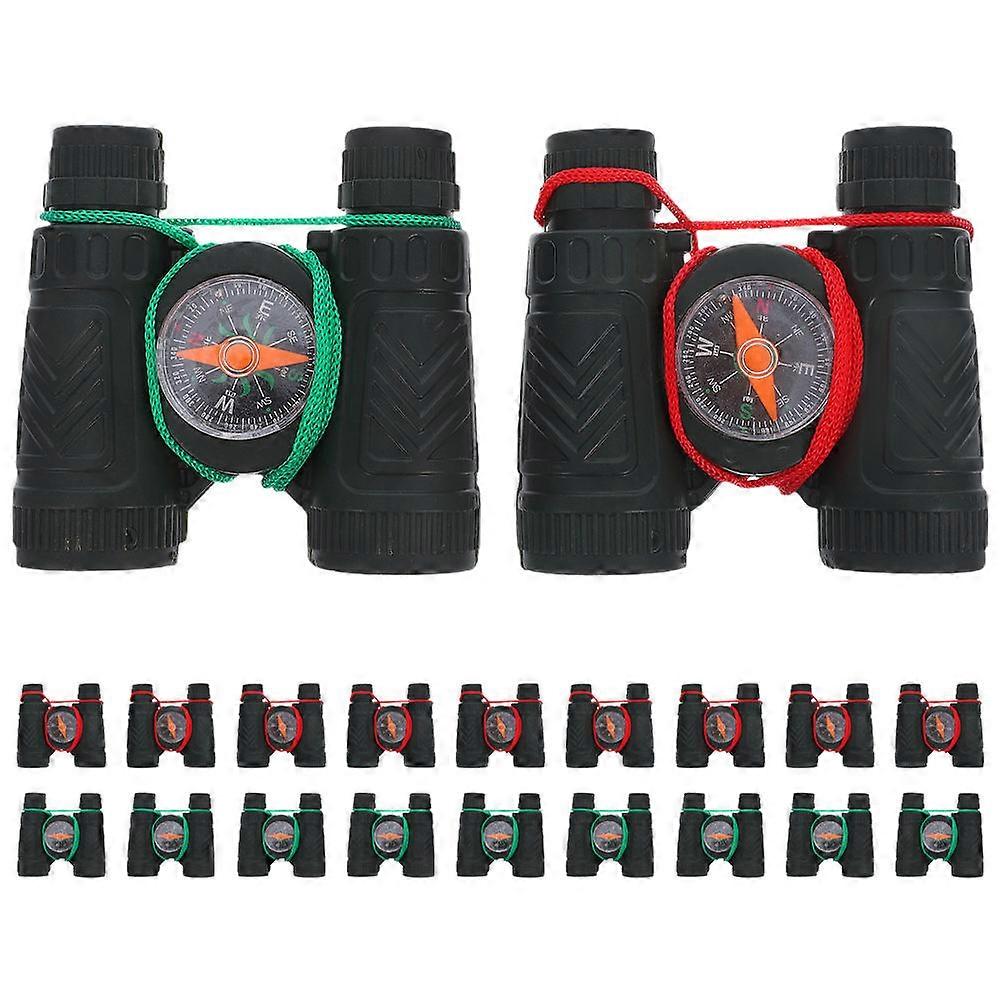 20pcs Mini Binoculars with Strap – Compact Portable Telescope for Outdoor Adventure, Nature Exploration, Educational Use & Camping – Includes