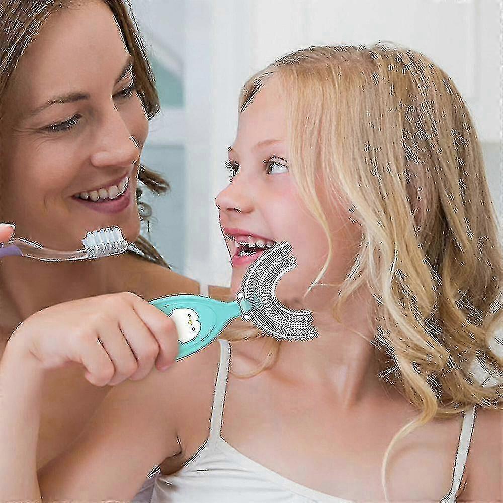 children Soft U-shape 360 Thorough Cleansing Toothbrush For Ages 2~12