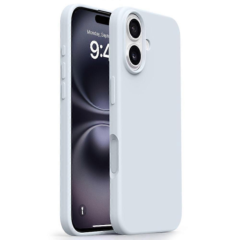 Compatible For iPhone 17 Case Ultra Thin Liquid Silicone + PC Phone Cover with Camera Touch Control Button