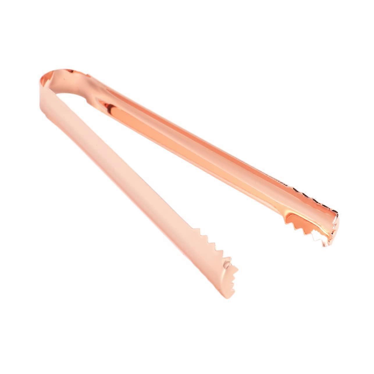 2 Pack Stainless Steel Ice Tongs with Flexible Handle for Serving Appetizers and Ice Cubes Gold