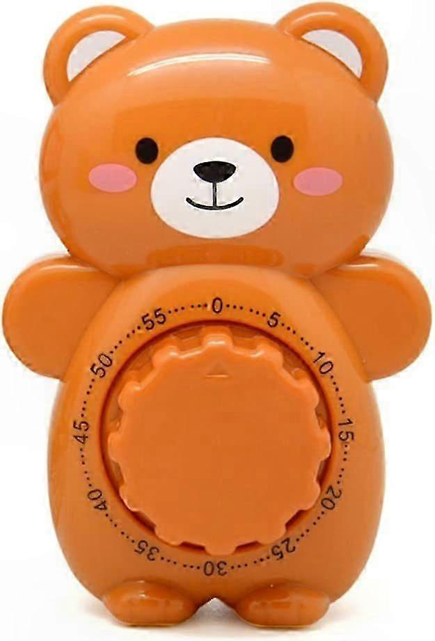 Mechanical Kitchen Timer with Cartoon Design 60-Minute Countdown Loud Alarm Clock for Cooking Baking