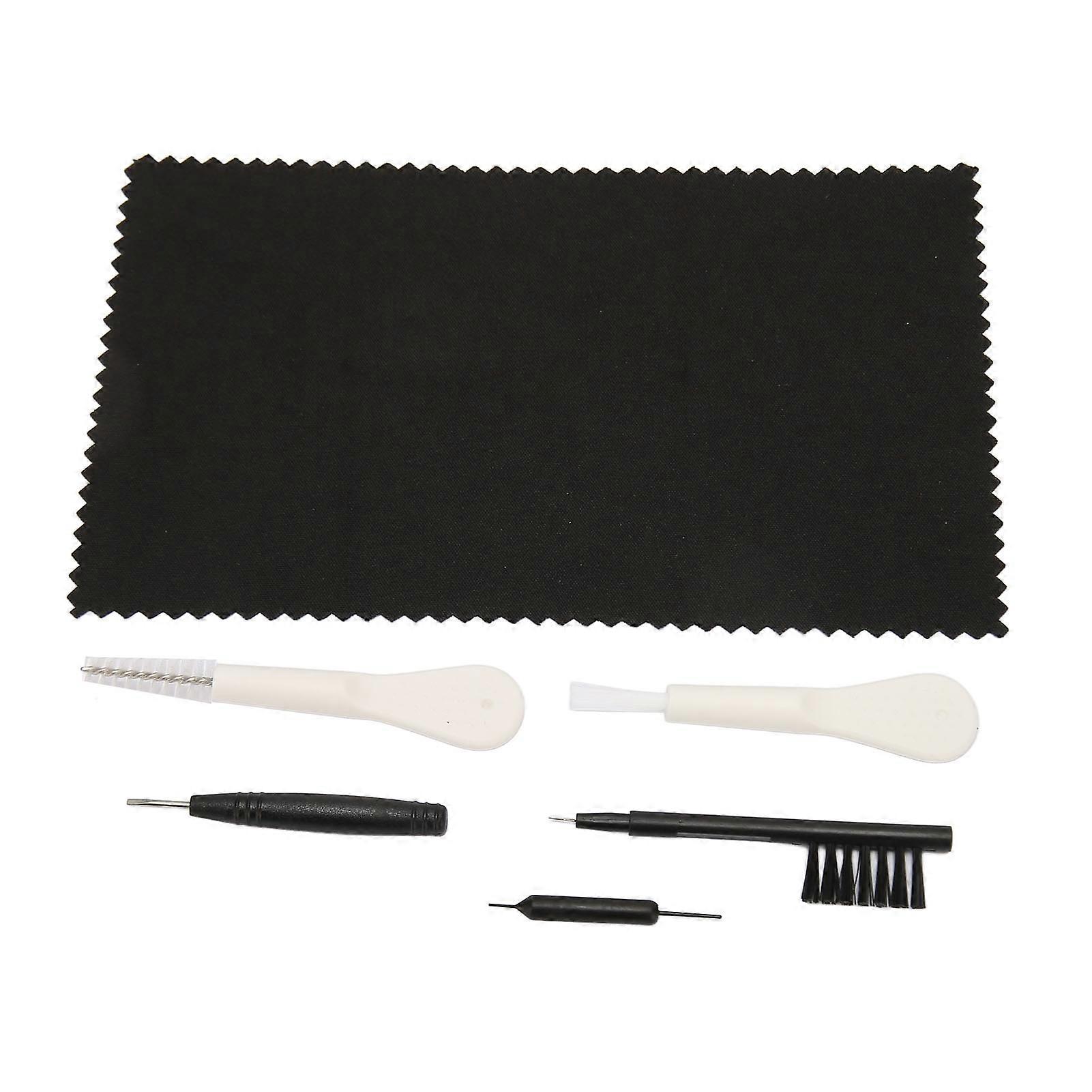 6pcs White Sound Amplifier Earwax Removal Brushes Kit Plastic