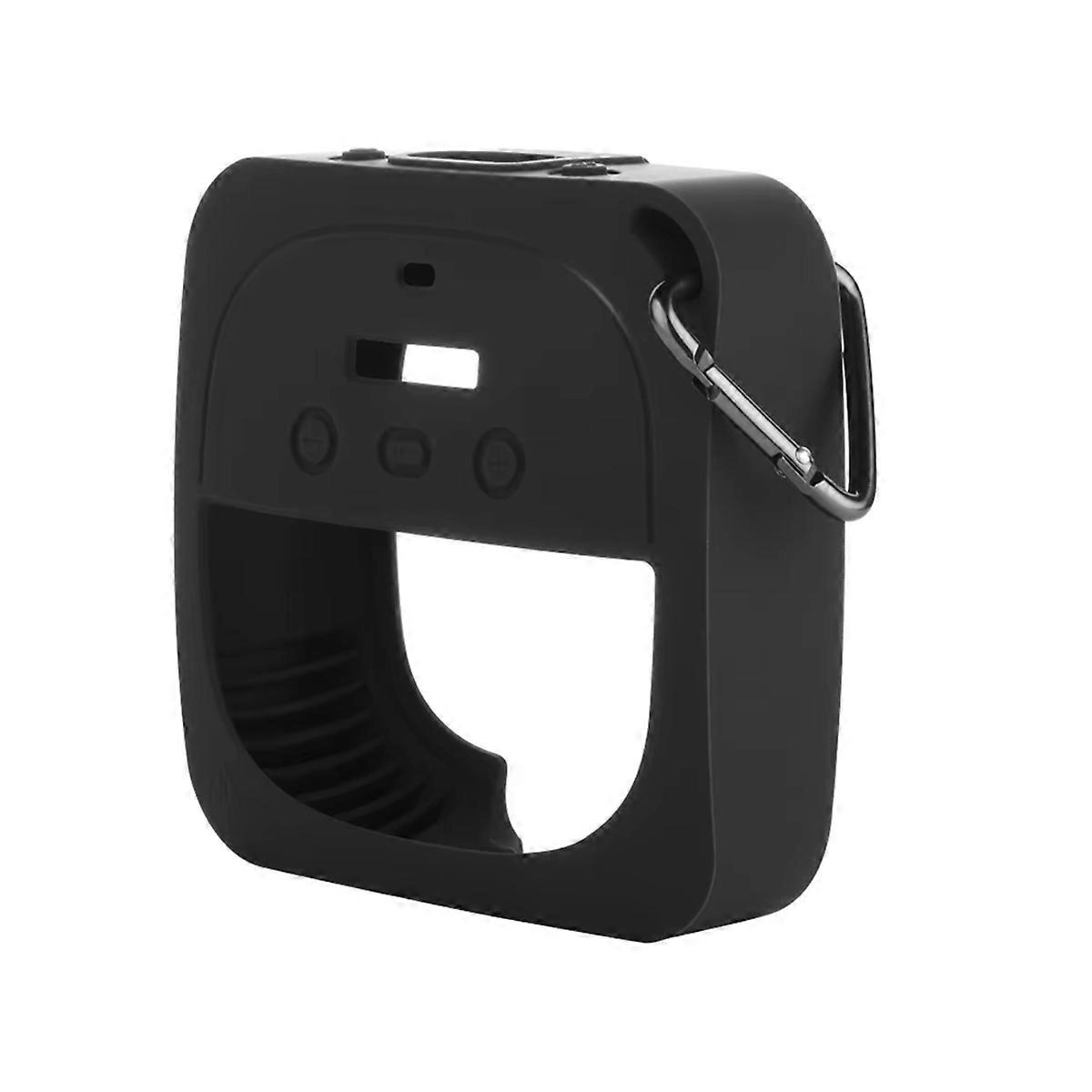 Silica Gel Sound Cover Buckle Audio Storage Sound Protection Shell for SoundLink Micro-Camping Dark Gray