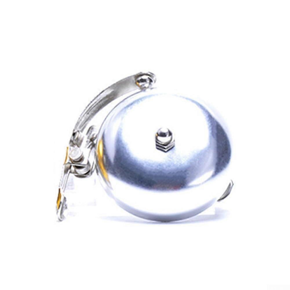 Aluminum Bicycle Bell for Crisp Sound Mini Retro Handlebar Ring for Road and Mountain Bikes Silver