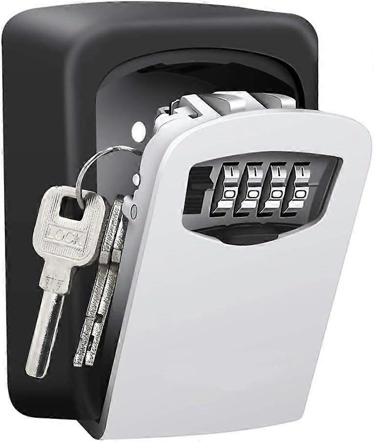 Key safe with 4-digit number code, combination key safe storage lock box for