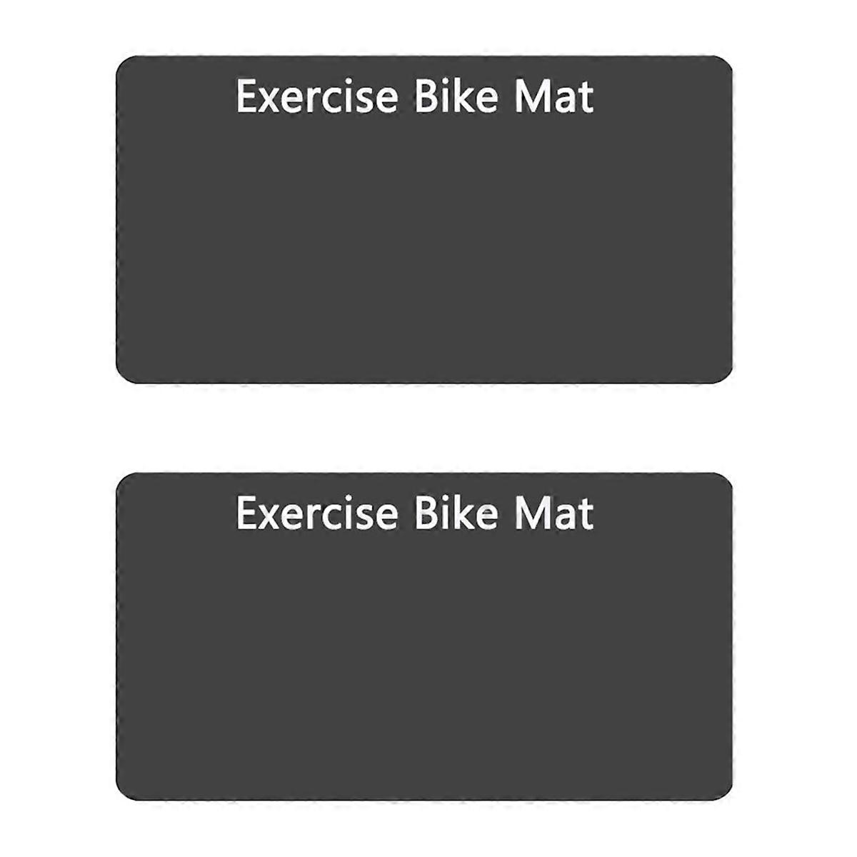 自転車用滑り止めマット 2PCS 、ホームジム用エアロバイクマット、バイクトレーナー用ワークアウトマット