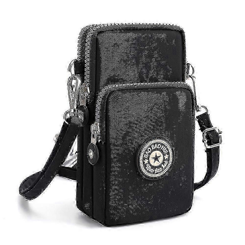 Phone bag compact 17cm with adjustable strap for unisex use